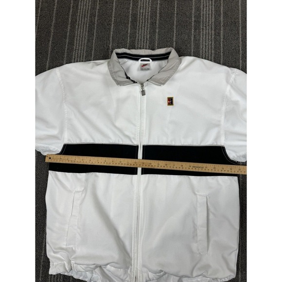 Nike Jacket Mens Medium White Challenge Court Track Vintage 90s‎ Tennis Vented - Picture 7 of 13